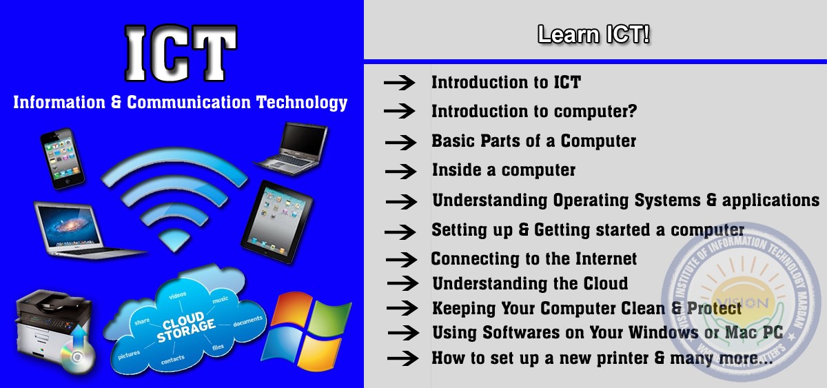 Learn Information & Communication Technology (ICT) in Computer Essential Training (CET)
